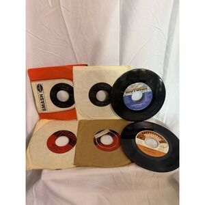 VTG Vinyl 45S The Platters The Diamonds The Drifters The Contours Charlene Lot 6